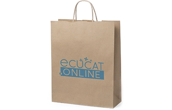 Bossa de paper personalitzada per Ecucat
